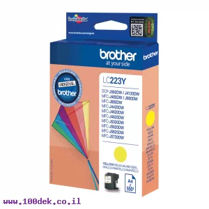 דיו למדפסת Brother LC-223Y צהוב - מקורי