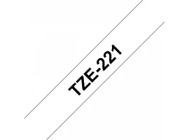 תמונה של מוצר סרט סימון ברוחב 9 מ"מ Brother TZE-221 - שחור על רקע לבן