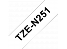 תמונה של מוצר סרט סימון ברוחב 24 מ"מ Brother TZE-N251 - שחור על רקע לבן
