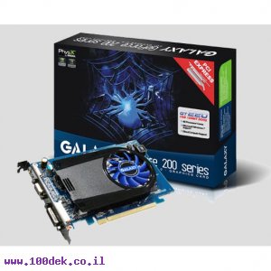 כרטיס מסך  NVIDIA geforce galaxy PHYS-X GT240 1GB