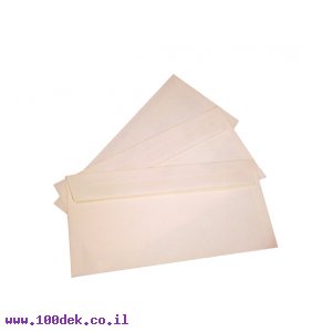 מעטפה דורינא קרם 11x23 ס"מ - 100 יחידות