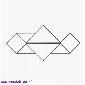 נייר קיפול לאורוגמי 20X20 יחי 100 מעורב צבע
