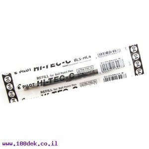 מילוי לעט ג'ל פיילוט PILOT G-TEC-C4 עובי 0.4 מ"מ - שחור