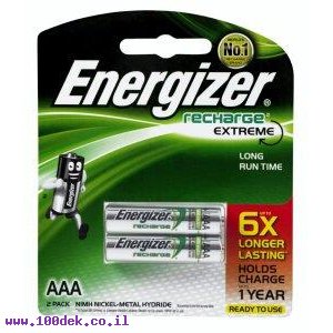 סוללה נטענת 800 מא AAA  יחידות 2  ENERGIZER