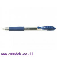 עט ג'ל עם לחצן פיילוט Pilot G2 - כחול 0.5 מ"מ