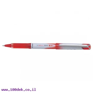 עט רולר פיילוט Pilot V-BALL גריפ - אדום 0.5 מ"מ