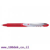 עט רולר עם לחצן פיילוט Pilot V-BALL RT - אדום 0.5 מ"מ