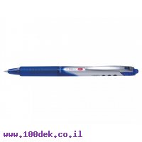 עט רולר עם לחצן פיילוט Pilot V-BALL RT - כחול 0.7 מ"מ