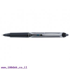 עט רולר עם לחצן Pilot V-BALL RT - שחור 0.7 מ"מ