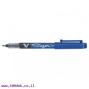 עט ראש לבד פיילוט Pilot V-SIGNPEN - כחול 0.5 מ"מ