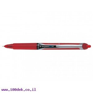 עט ראש סיכה עם לחצן פיילוט Pilot V7 RT - אדום 0.7 מ"מ
