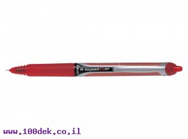 תמונה של מוצר עט ראש סיכה עם לחצן פיילוט Pilot V5 RT - אדום 0.5 מ"מ