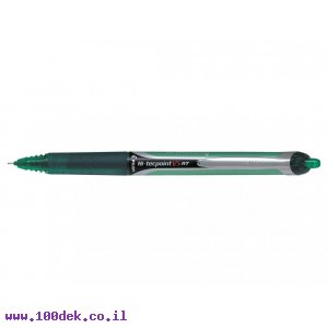 עט ראש סיכה עם לחצן פיילוט Pilot V5 RT - ירוק 0.5 מ"מ