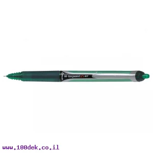 עט ראש סיכה עם לחצן פיילוט Pilot V5 RT - ירוק 0.5 מ"מ