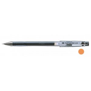עט ג'ל פיילוט Pilot G-TEC-C4 - כתום 0.4 מ"מ