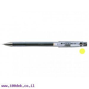 עט ג'ל פיילוט Pilot G-TEC-C4 - צהוב 0.4 מ"מ