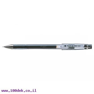 עט ג'ל פיילוט Pilot G-TEC-C4 - שחור 0.4 מ"מ