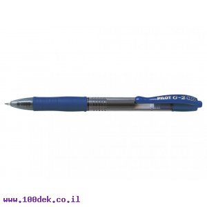 עט ג'ל עם לחצן פיילוט Pilot G2 - כחול 1.0 מ"מ