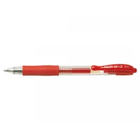 עט ג'ל עם לחצן Pilot G-2 - אדום 0.5 מ"מ