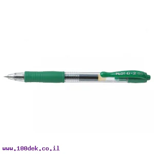 עט ג'ל עם לחצן פיילוט Pilot G2 - ירוק 0.5 מ"מ