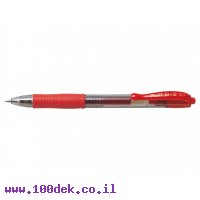עט ג'ל עם לחצן פיילוט Pilot G2 - אדום 0.7 מ"מ