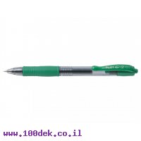 עט ג'ל עם לחצן פיילוט Pilot G2 - ירוק 0.7 מ"מ