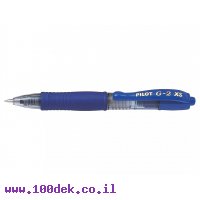 עט ג'ל מיני עם לחצן פיילוט Pilot G2 PIXIE - כחול 0.7 מ"מ