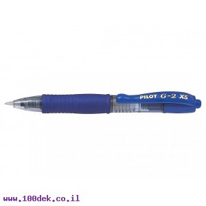 עט ג'ל מיני עם לחצן פיילוט Pilot G2 PIXIE - כחול 0.7 מ"מ