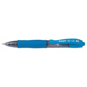 עט ג'ל מיני עם לחצן Pilot G-2 PIXIE - תכלת 0.7 מ"מ