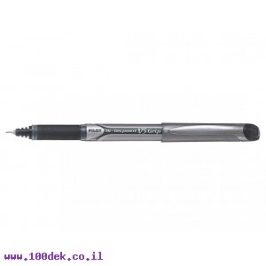 עט ראש סיכה פיילוט טקפוינט Pilot V5 גריפ - שחור 0.5 מ"מ