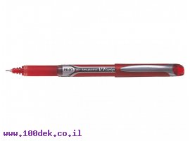 תמונה של מוצר עט ראש סיכה פיילוט טקפוינט Pilot V7 גריפ - אדום 0.7 מ"מ
