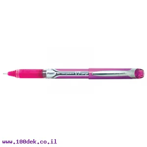 עט ראש סיכה פיילוט טקפוינט Pilot V7 גריפ - ורוד 0.7 מ"מ