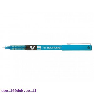 עט ראש סיכה פיילוט Pilot V5 הקלאסי - תכלת פסטל 0.5 מ"מ