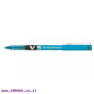 עט ראש סיכה פיילוט Pilot V5 הקלאסי - תכלת פסטל 0.5 מ"מ