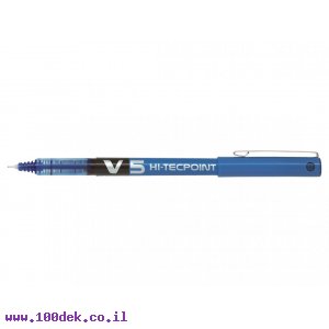 עט ראש סיכה פיילוט Pilot V5 הקלאסי - כחול 0.5 מ"מ