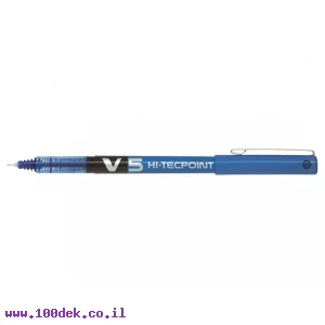 עט ראש סיכה פיילוט Pilot V5 הקלאסי - כחול 0.5 מ"מ