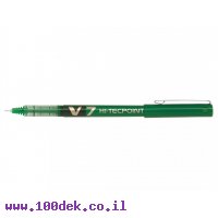 עט ראש סיכה פיילוט Pilot V7 הקלאסי - ירוק 0.7 מ"מ