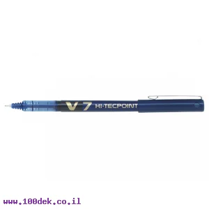עט ראש סיכה פיילוט Pilot V7 הקלאסי - כחול 0.7 מ"מ