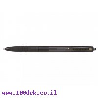 עט כדורי עם לחצן Pilot Super Grip - שחור 1.0 M