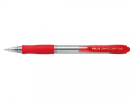 תמונה של מוצר עט כדורי עם לחצן פיילוט Pilot Super Grip - אדום M