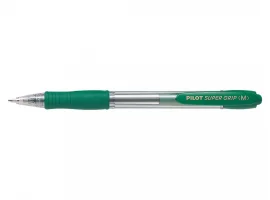תמונה של מוצר עט כדורי עם לחצן פיילוט Pilot Super Grip - ירוק M