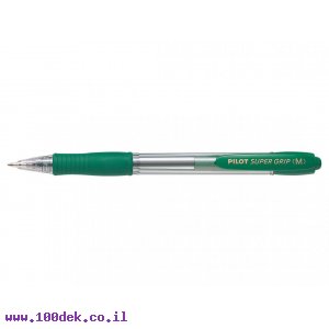 עט כדורי עם לחצן פיילוט Pilot Super Grip - ירוק M