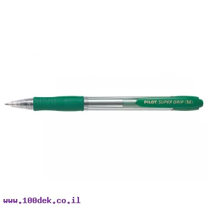 עט כדורי עם לחצן פיילוט Pilot Super Grip - ירוק M