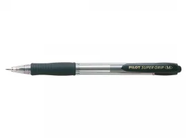 תמונה של מוצר עט כדורי עם לחצן פיילוט Pilot Super Grip - שחור M
