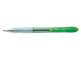 תמונה של מוצר עט כדורי עם לחצן פיילוט Pilot Super Grip - ירוק נאון F