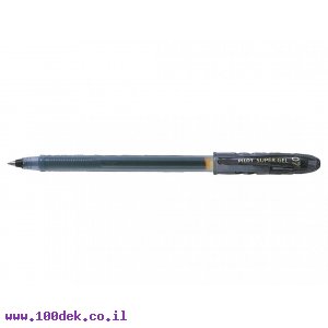עט ג'ל חד פעמי Pilot Super Gel - שחור 0.5 מ"מ