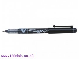 תמונה של מוצר עט ראש לבד פיילוט Pilot V-SIGNPEN - שחור 0.5 מ"מ