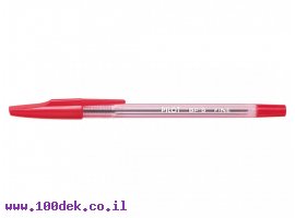 תמונה של מוצר עט כדורי שקוף פיילוט Pilot BP-S - אדום F