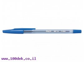 תמונה של מוצר עט כדורי שקוף פיילוט Pilot BP-S - כחול F
