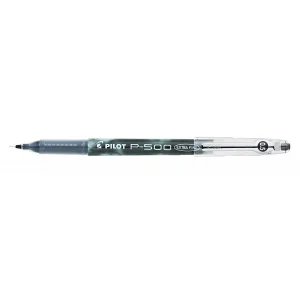 עט רולר ג'ל פיילוט Pilot P500 - שחור 0.5 מ"מ